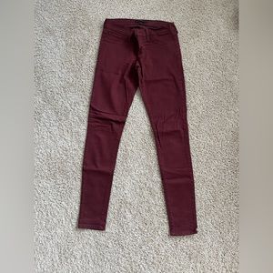 Flying Monkey maroon colored skinny jeans